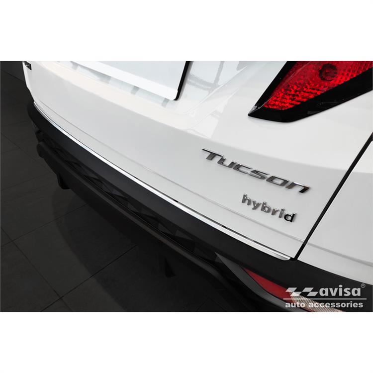 Stainless Steel Rear bumper protector suitable for Hyundai Tucson 2020- 'Ribs'