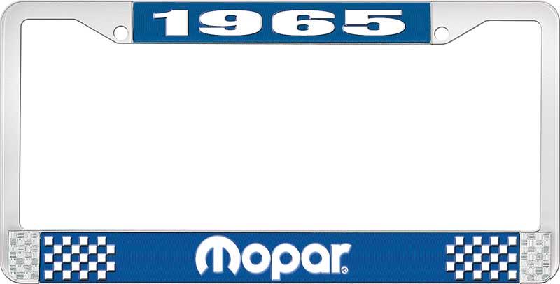 1965 MOPAR LICENSE PLATE FRAME - BLUE