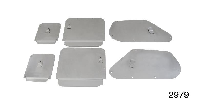 1955-1957 Chevy Access Hole Cover Set, Door and Side Window, Hardtop