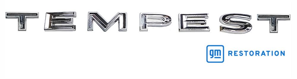 Tempest Nameplate Letter Set; 7 Letters