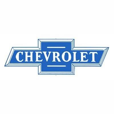 plåtskylt, Chevrolet, 610 x 229mm