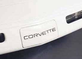 dekalsats fram och bak, "Corvette" svart