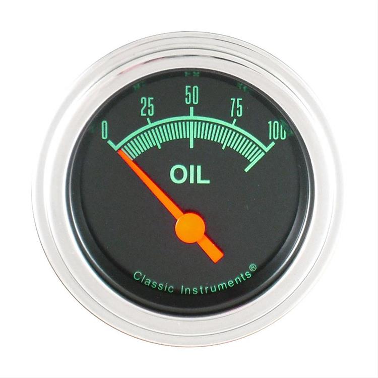 Oil pressure, 54mm, 0-100 psi, electric