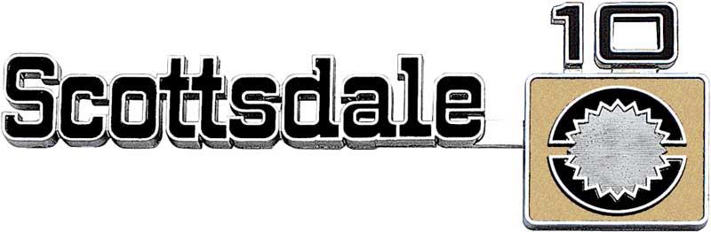 emblem framskärm, "Scottsdale 10"