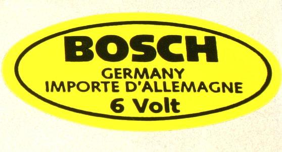 Sticker "bosch 6 Volt" ( Ac853951 )