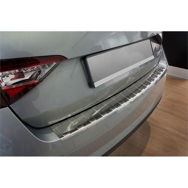 RVS Achterbumperprotector passend voor Skoda Superb Liftback 2015-2019 & 2019- 'Ribs'