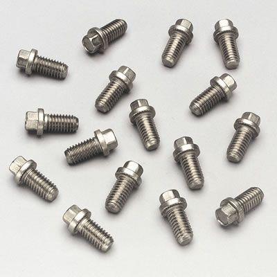 Header Bolts, Hex Head, Stainless Steel, Natural, 3/8 in.-16, 0.750 in. U.H.L., Set of 16