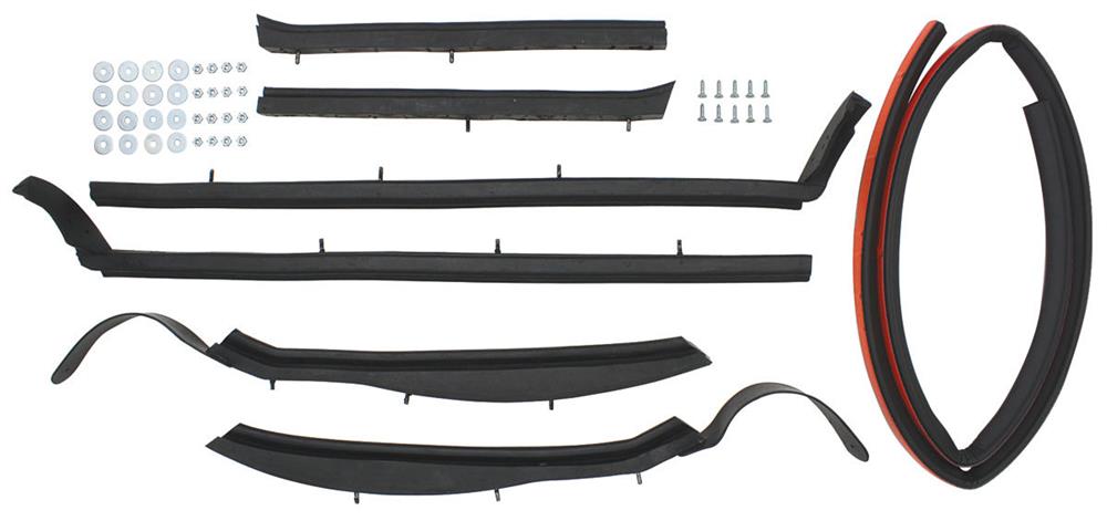 Weatherstrip Seals, Roofrail, Convertible Top with Strip Kit, GM, Passenger Car, Kit