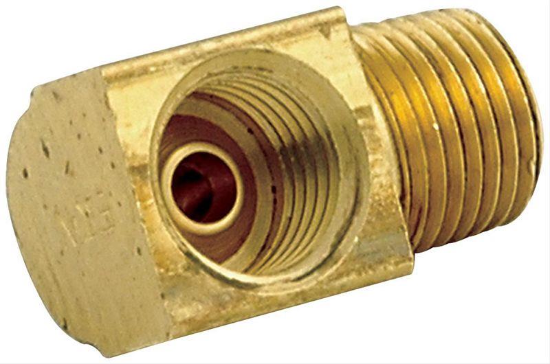 Fittings, Brass, Male 1/8 in. NPT to Female 3/16 in. Thread, Inverted Flare, 90 Degree, Set of 4