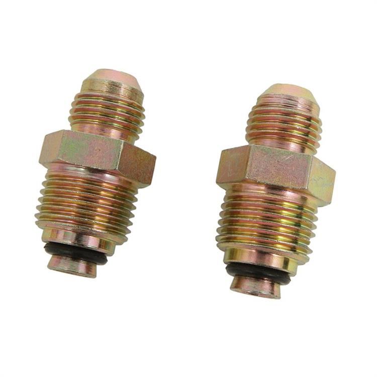 Adapter Fittings, Steering Box, Rack and Pinion, Straight, -6 AN Male, Brass