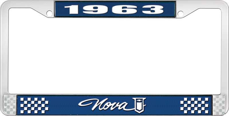 nummerplåtshållare, 1963 NOVA STYLE 1 blå