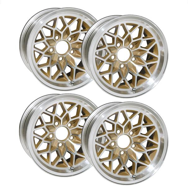 Snowflake Wheels 17 X 9 cast aluminum, gold