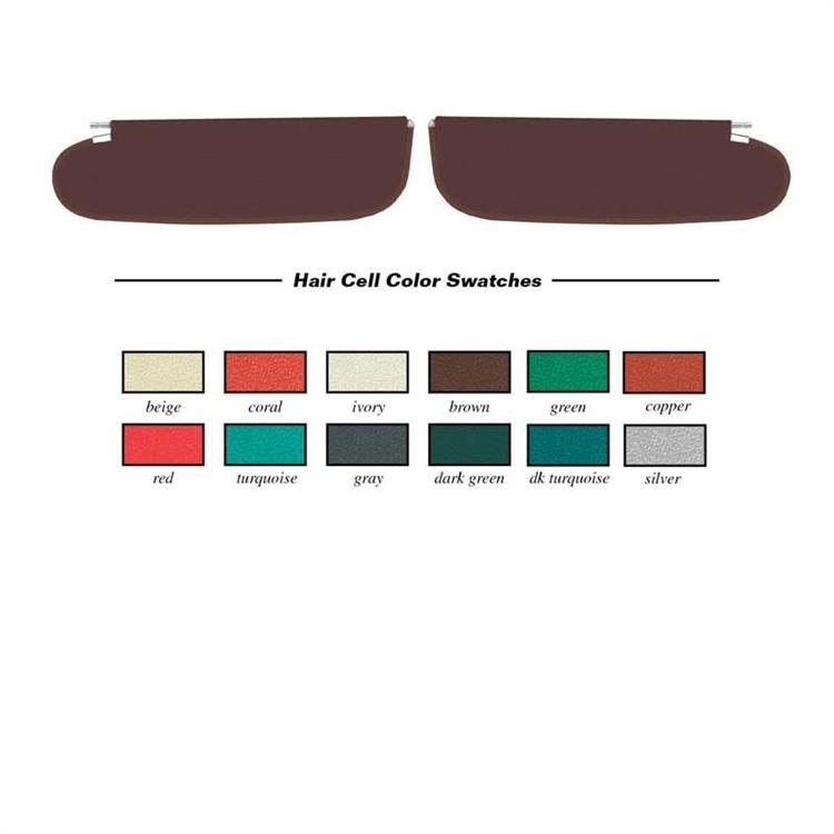 RED HAIR CELL VINYL SUNVISORS