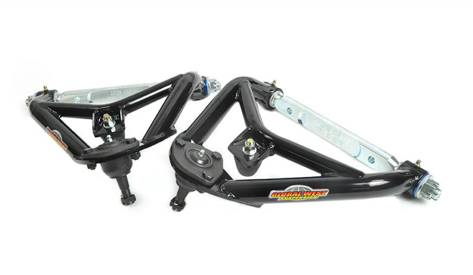 Control Arms, Tubular, Front, Upper, Steel, Black Powdercoated