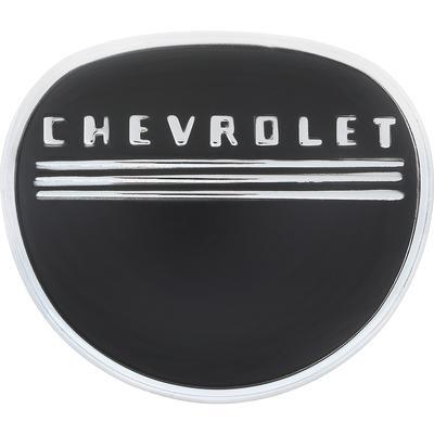 1947-53 Chevy Pickup Truck; Horn Cap; Black; with Chrome Border