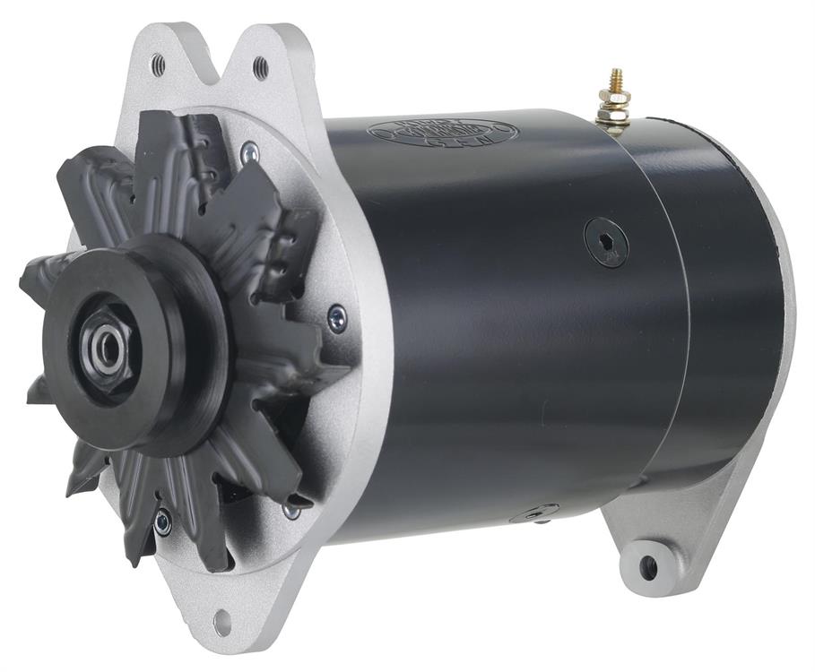 Alternator, PowerGEN, Internal Regulator, 90 Amp, 12 V, Black Powdercoated