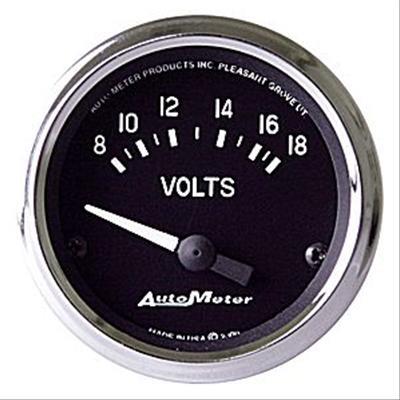 Voltmeter, 52.4mm, 8-18 V, electric