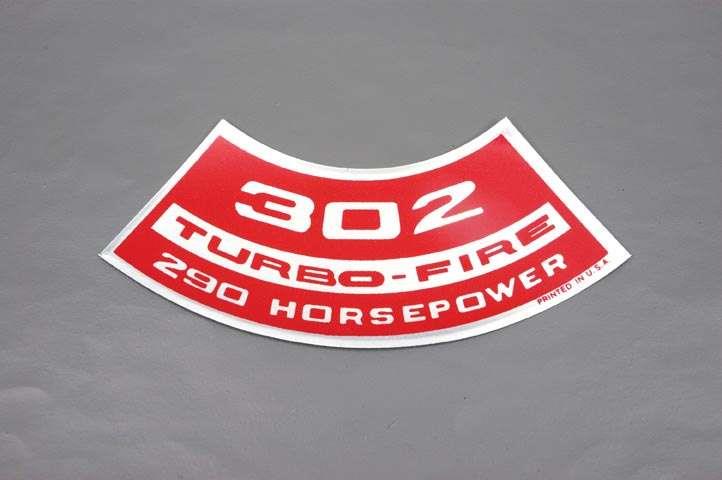 Decal, Air Cleaner 290hp