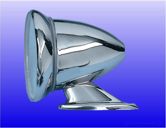 Rear View Mirror Torpedo Fender Chrome ( Plan Lustre Protection )