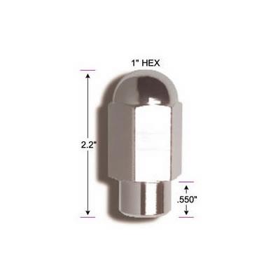 lug nut, M14 x 1.50, No end, 55,9 mm long, Shank