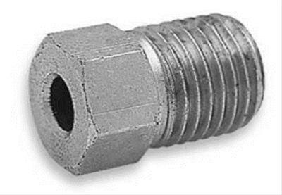 Tube Nut, Inverted Flare, 1/4 in. Tube, 7/16-24 in. Nut, Brass, Natural, Each