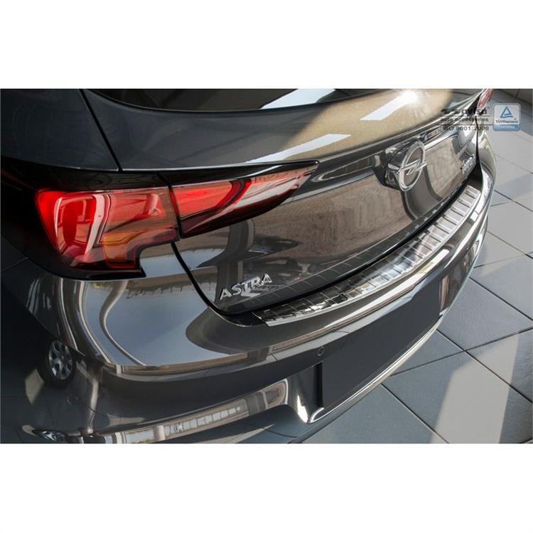 RVS Achterbumperprotector Opel Astra K HB 5-deurs 2015- 'Ribs'