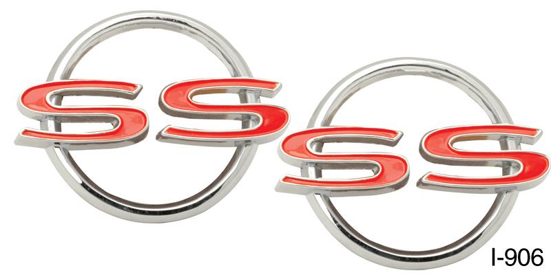 Emblems, quarter panel, "SS" (Impala); pr