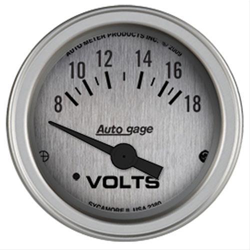 Voltmeter, 52.4mm, 8-18 V, electric