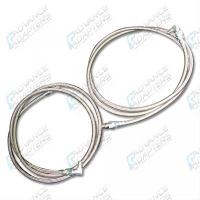 Automatic Transmission Cooler Lines, Flexible, Stainless Steel, 5 ft., Pair