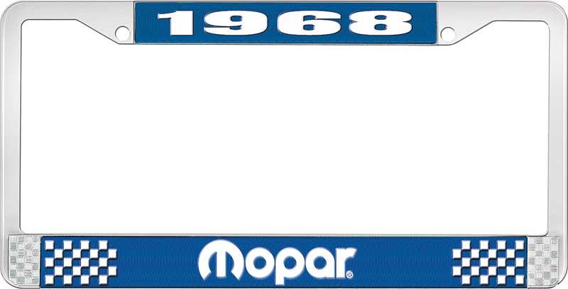 nummerplåtshållare 1968 mopar - blå