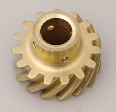 Distributor Gear, Aluminum, Bronze, Race, .53 in. Diameter Shaft, Ford, 260-302, 351W, Each