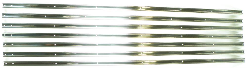 BED STRIP SET POLISHED STAINLESS STEEL