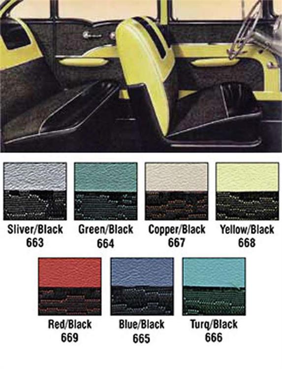 1957 BA 4Dr Sd Yel Seat Covers