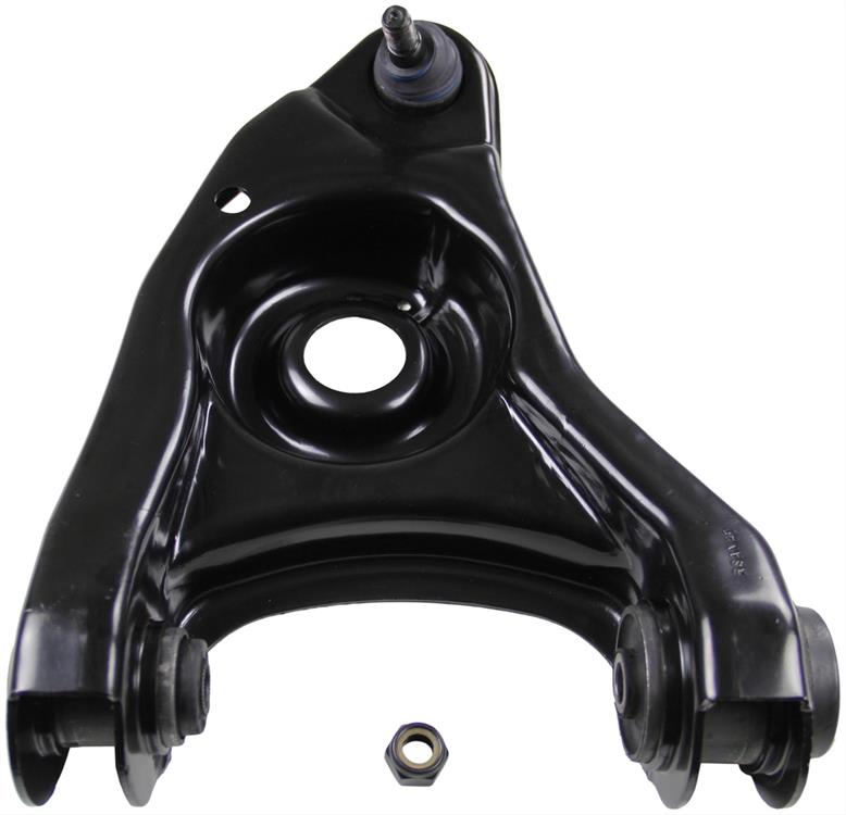 Control Arm, Front Lower, Passenger Side, Steel, Black