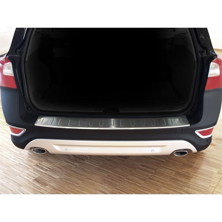 RVS Achterbumperprotector passend voor Volvo XC70 2007-2013 'Ribs'