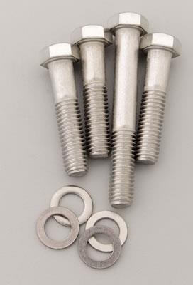 Water Pump Bolts, Hex, Stainless Steel, Polished, Short Pump, Chevy, Small Block, Kit