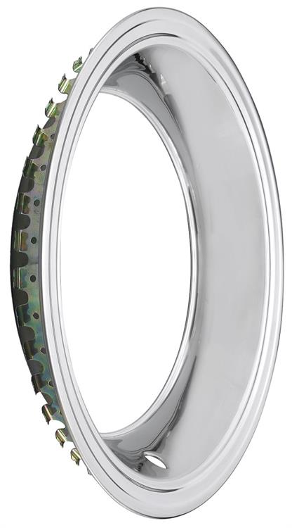 Trim Ring, Rally Wheel, 15X7/15X8, Square Lip, Stainless Steel