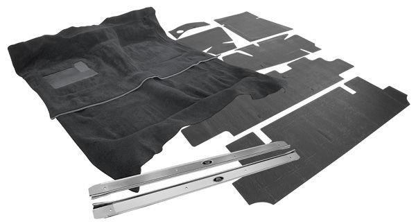 Carpet Kit, Complete Premium Essex 2-dr., Automatic - Trim Parts (2-Pieces) black