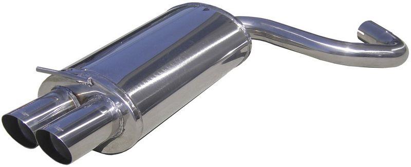 Muffler Rear Bm 3 E90 320d 05- 2x76 Racing