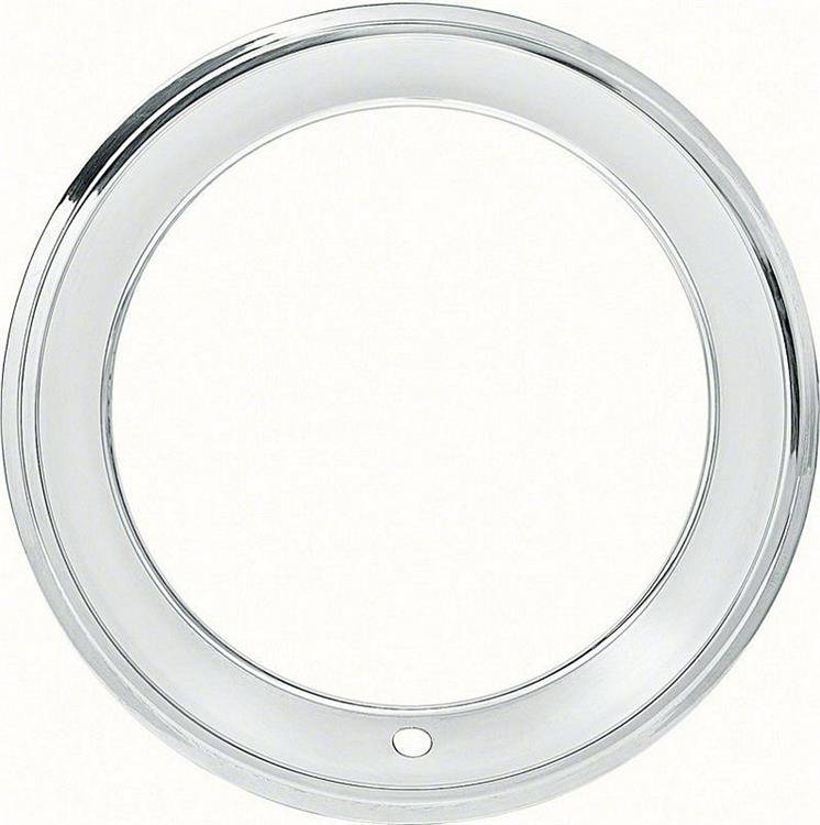 "15"" STAINLESS STEEL STEP LIP TRIM RING FOR  REPRODUCTION RALLY WHEELS ONLY (2-3/8"" DEEP)"
