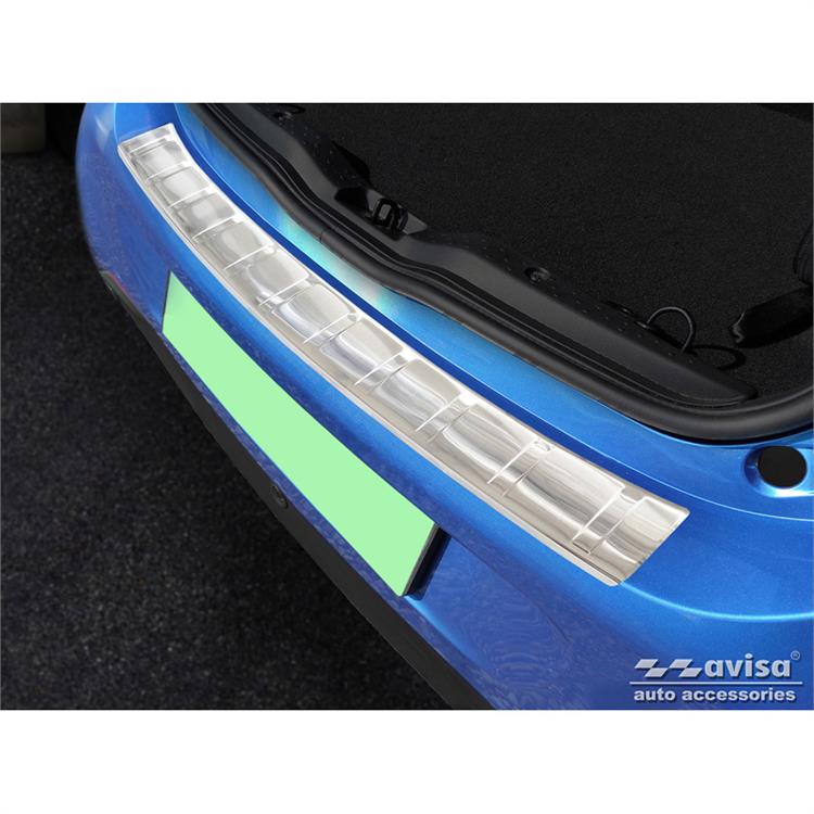 RVS Achterbumperprotector passend voor Smart ForFour (W453) 2014-2020 & FL 2020- incl. EQ 'Ribs'