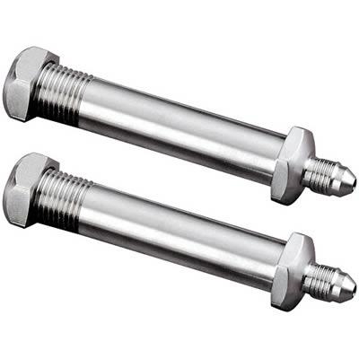 Fittings, Stainless Steel, Thru-Frame, 2.375" Rail Width, AN3 Male x 1/8" NPT Female