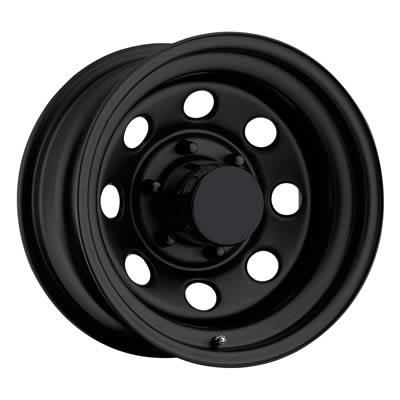 Wheel, Series 98, Steel, Gloss Black, 15 in. x 7 in., 5 x 4.50 in. Bolt Circle, 3.75 in. Backspace, Each