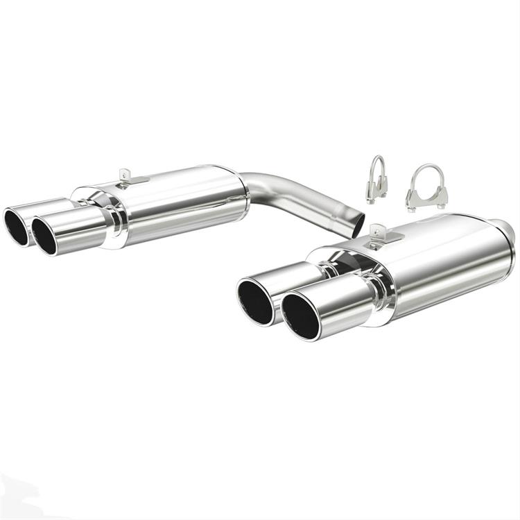 Exhaust System, Rear Section, 409 Stainless Steel, Polished Tips, Chevy, 5.7L