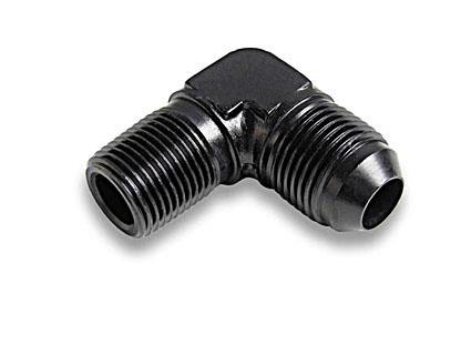 nippel Ano-Tuff AN8 x 3/8" NPT, 90 grader