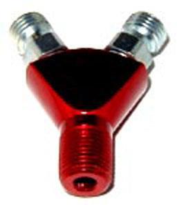Y-connector Flare Jet x 1/8"npt Red