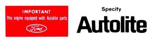 Decal - Air Cleaner - Autolite Replacement Parts