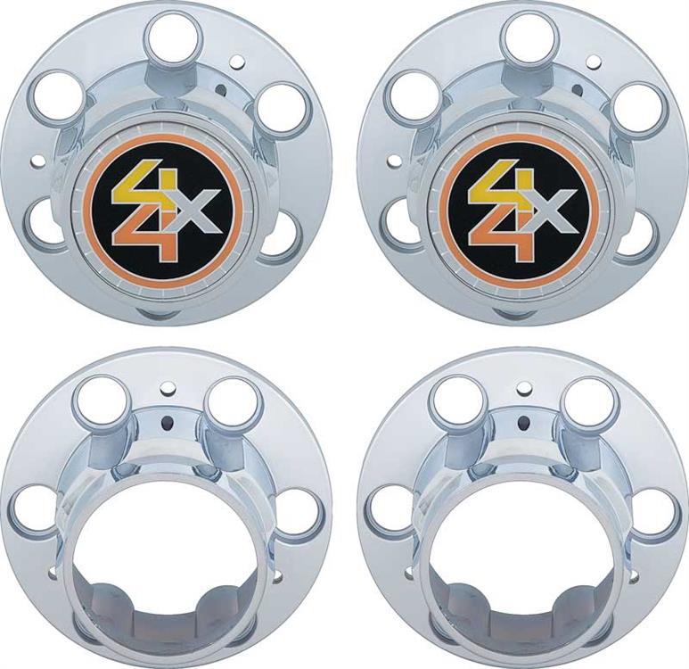 1971-91 4 X 4 Hub Cap Set - 6 Lug