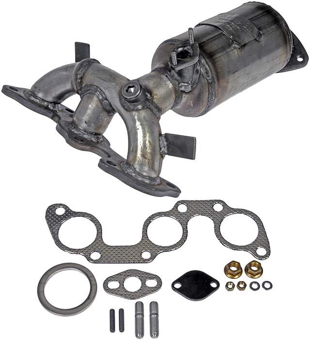 Exhaust Manifold Converter - Tubular - Includes Gaskets