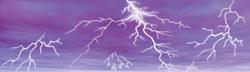 Sticker Rear Window Lightning Storm